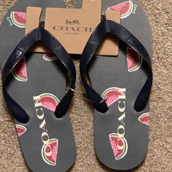 Coach Shoes - NEW Coach Watermelon Sandals Size 6